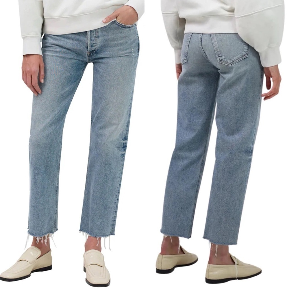 Citizen of Humanity Florence Wide Straight Jeans in Adorn